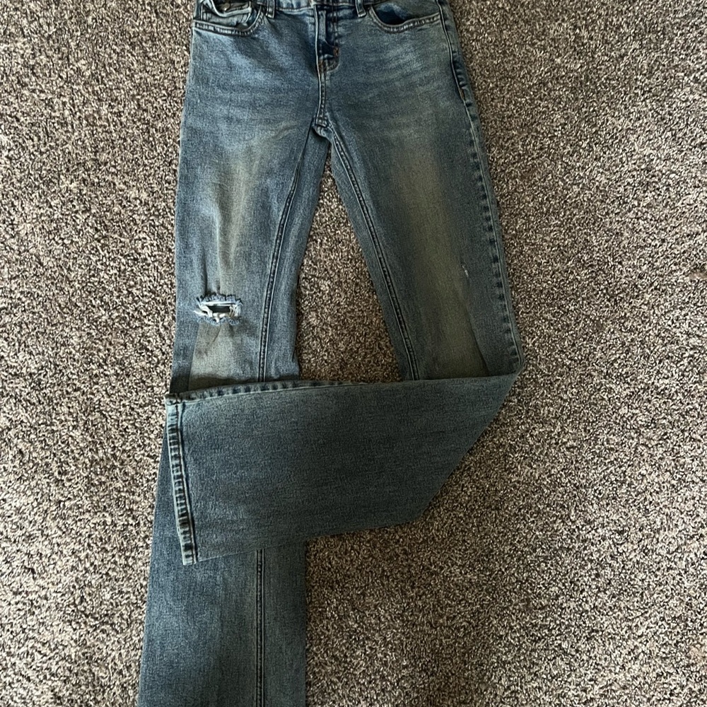 Revice Blue Distressed Women's Bootcut Jeans